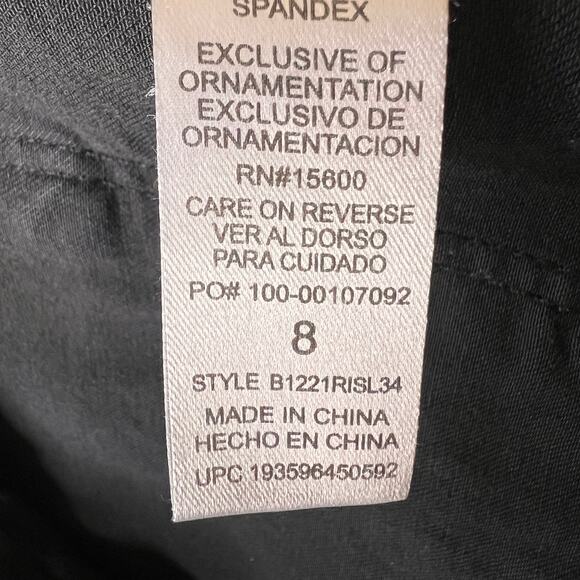 Democracy Jeans Womens Size 8 Black Ab Solution Cotton Blend Stretch Casual - Picture 15 of 16